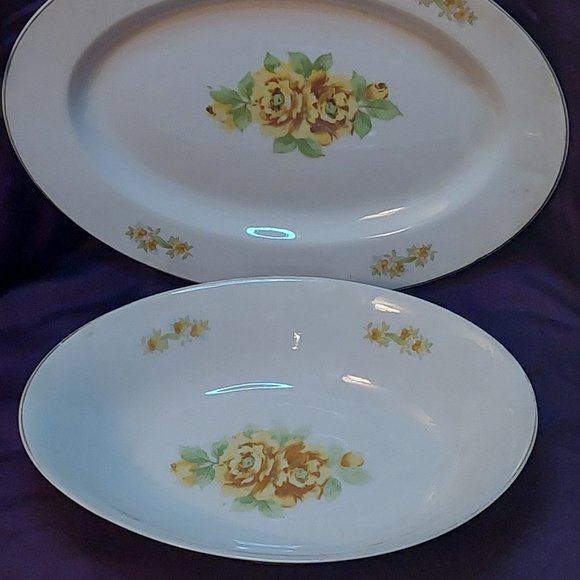 Hadsun Chinaware Serving Dish & Platter - made in Occupied Japam - Picture 3 of 4